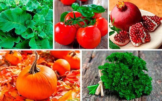 Alimentos útiles para la prostatitis.